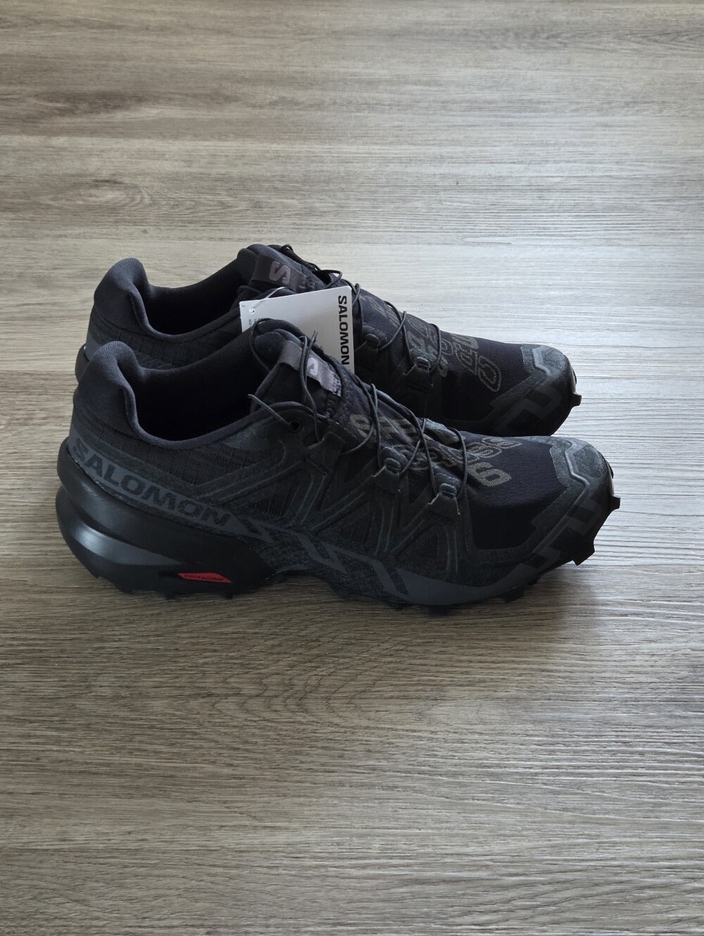 Salomon Speedcross 6 Trail Running Shoes Black Men's Size 8 US, EU 41⅓ - Picture 8 of 10